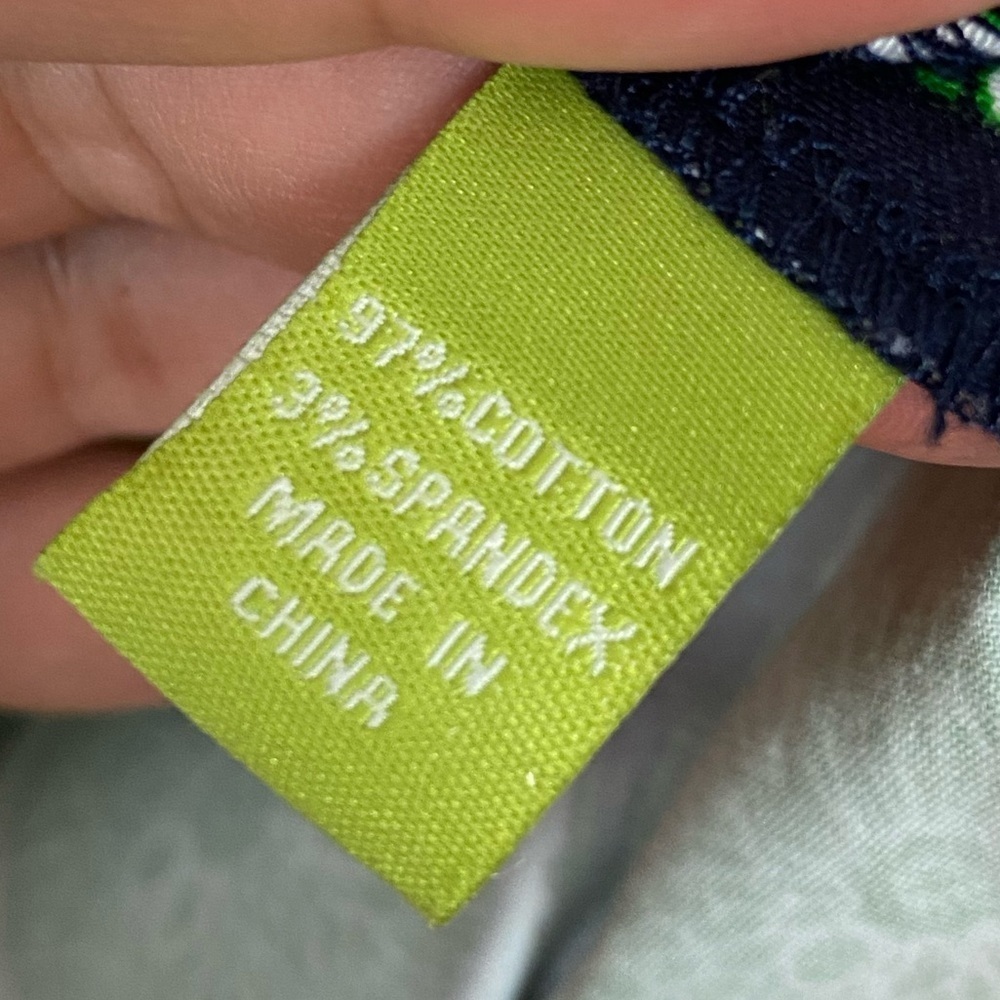 Elizabeth McKay Lime Print Tunic Dress Size 8 Citrus Retro Preppy Resortwear - Picture 7 of 10